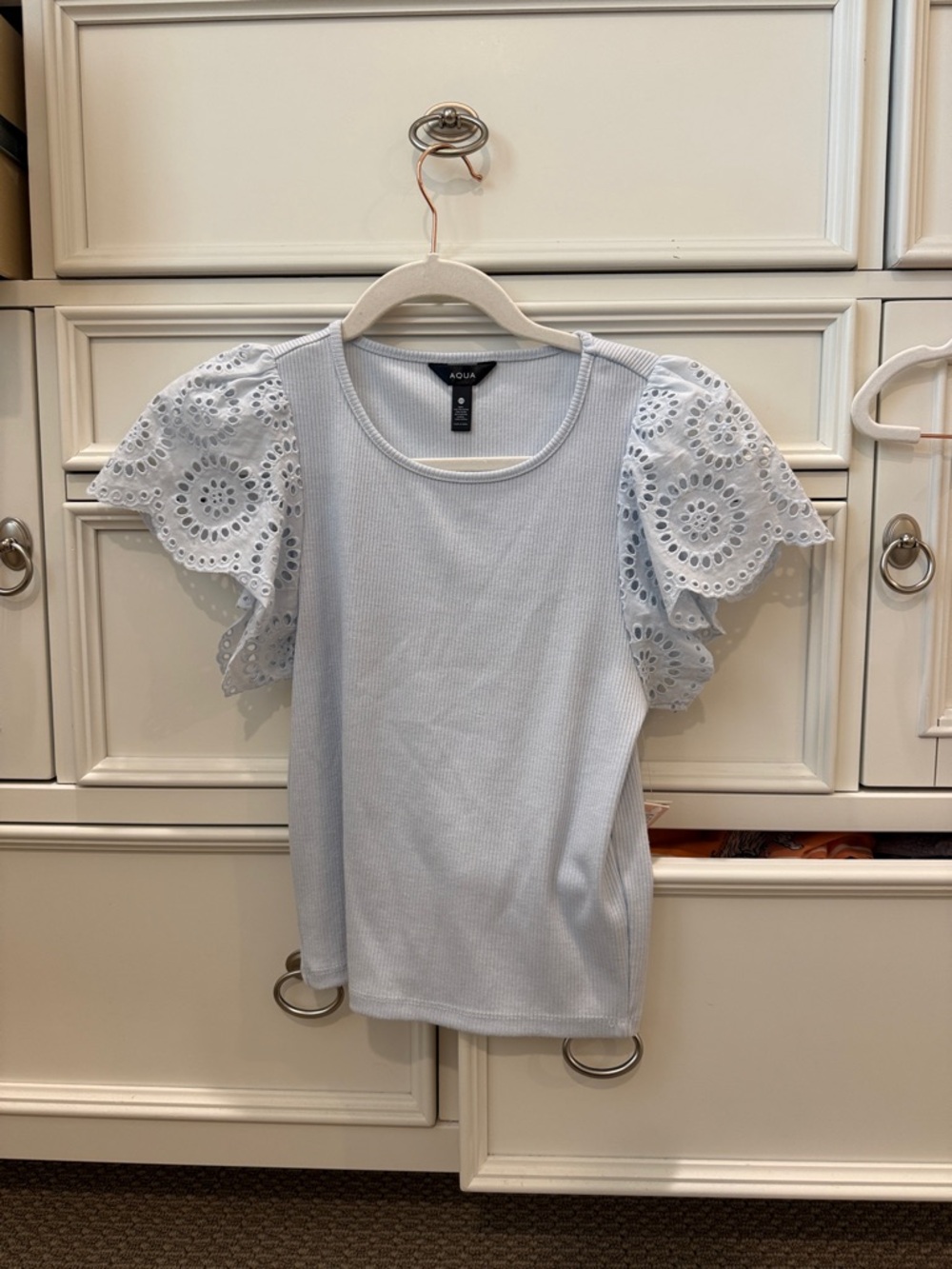 Aqua blue top
